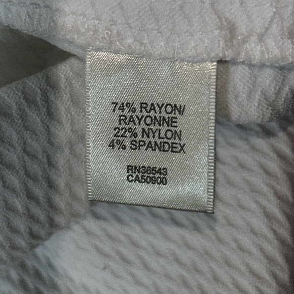 Van Heusen Stretch Extensible White Patterned Leggings Size 12 - Picture 7 of 8